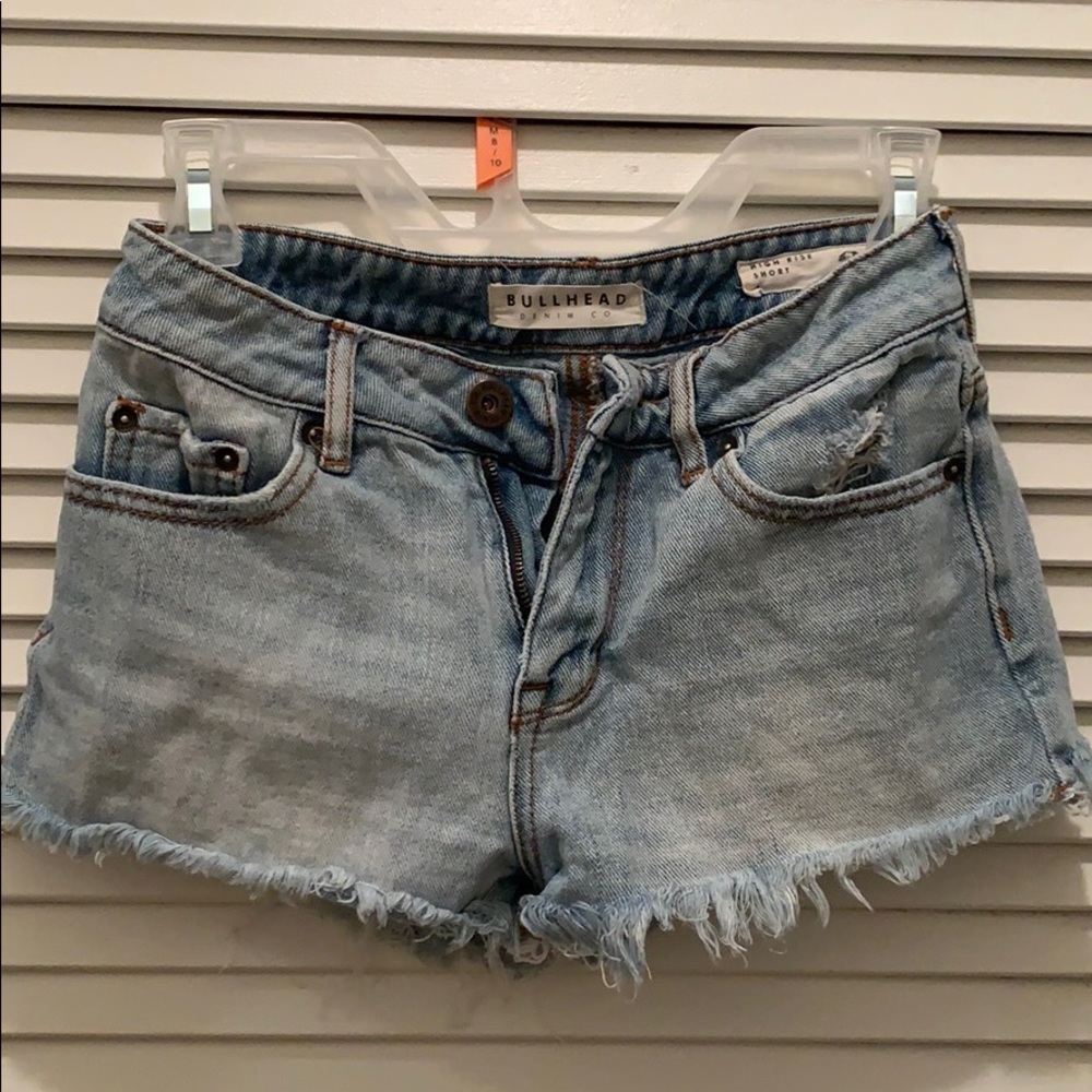 Bullhead High Rise Denim Shorts